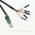 3.3V/5V FTDI RS232 USB-C al cable del convertidor serie